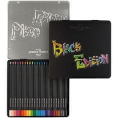 Faber-Castell Pastelky Black Edition plech 24 barevné set