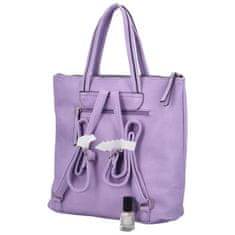 Coveri WORLD Stylový dámský koženkový batoh Enola, fialová