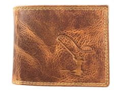 Dailyclothing Luxusní celokožená peněženka s rybářem RYB02