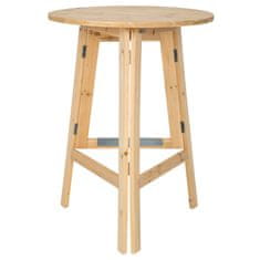 tectake Barový stolek na stání z masivu 79x110cm