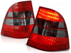 TUNING TEC  Zadní světla MERCEDES W163 ML M-KLASA 03.98-05 červeno-kouřové LED