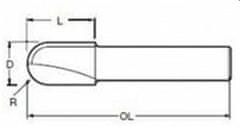 shumee MAKITA U-Slot Fréza 8mm R=8 16x18mm