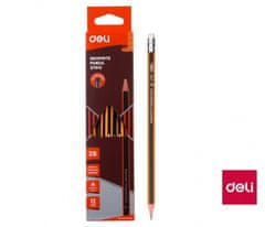 Deli stationery Tužka č.1 trojhranná s gumou DELI E37013