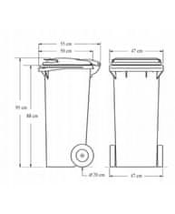 nabbi Popelnice Mulltonne 120 L - zelená