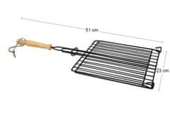 nabbi Grilovací rošt AE203 - černá/přírodní