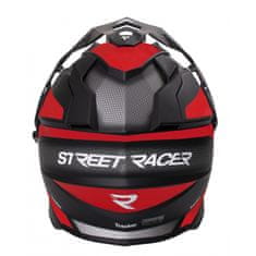 Street racer Enduro přilba Tracker černo-červená Velikost: XS