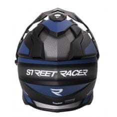Street racer Enduro přilba Tracker černo-modrá Velikost: S