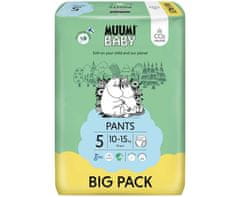 MUUMI BABY Pants 5 Maxi+ 10-15 kg (54 ks), kalhotkové eko pleny