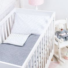 BabyBoom Oboustranné Dětské Povlečení 120X90 Premium 2 Kusy Bavlna Hvězdice / Starfish