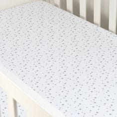 BabyBoom Bavlněné Povlečení Do Postýlky 120X60 Cm Premium Hvězdice Bílá