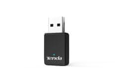 Tenda U9 WiFi AC650 USB Adapter, 633 Mb/s (433 + 200 Mb/s), 802.11 ac/a/b/g/n, OS Win XP/7/8/10/11