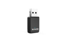 Tenda U9 WiFi AC650 USB Adapter, 633 Mb/s (433 + 200 Mb/s), 802.11 ac/a/b/g/n, OS Win XP/7/8/10/11