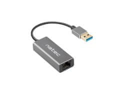 Natec CRICKET externí Ethernet síťová karta USB 3.0 1X RJ45 1GB kabel