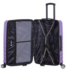 Cestovní kufr TUCCI T-0128/3-M ABS - fialová - II. jakost