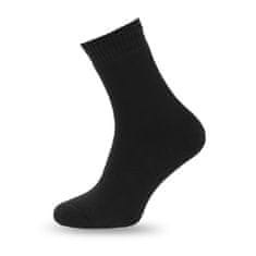 Aleszale Bavlněné tlusté teplé froté ponožky 39-41 - černá