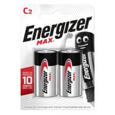 Energizer Baterie MAX C E93 2 ks v balení.