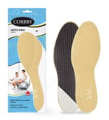 Corbby Vložky do bot Corbby z pronační kůže s klínem r. 35
