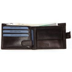 Betlewski Hnědá stylová pánská peněženka s nášivkou II BPM-NVTC-63 BRONZE