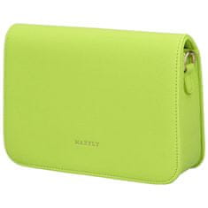 MaxFly Elegantní dámská koženková crossbody July, zelená