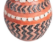 Beliani Dekorativní terakotová váza 36 cm hnědá/černá KUMU