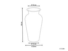 Beliani Dekorativní váza terakota 40 cm hnědá/ černá SIAK