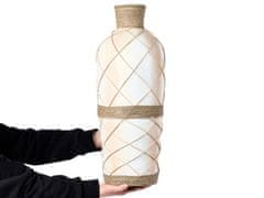 Beliani Dekorativní terakotová váza 62 cm béžová ROKAN