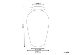 Beliani Dekorativní váza terakota 54 cm béžová SINAMAR