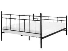 Beliani Černá kovová postel 160x200 cm LYNX