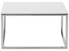 Beliani Sada 2 bílých konferenčních stolků se stříbrnou BREA
