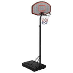 Greatstore Basketbalový koš černý 237-307 cm polyethylen