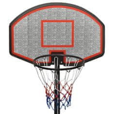 Vidaxl Basketbalový koš černý 282–352 cm polyethylen