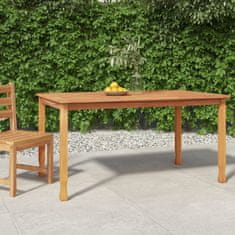 Greatstore Zahradní jídelní stůl 150 x 90 x 75 cm masivní teak