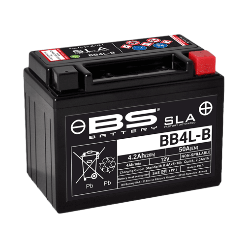 BS-BATTERY V továrně aktivovaný akumulátor BB4L-B (FA) (YB4L-B (FA)) SLA