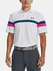 Under Armour Tričko UA T2G Color Block Polo-WHT SM