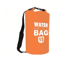 Vodotěsný vak Dry Bag 15 l, oranžová T-007-OR