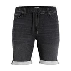 Jack&Jones Pánské kraťasy JJIRICK Regular Fit 12223985 Black Denim (Velikost XXL)