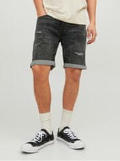 Jack&Jones Pánské kraťasy JJIRICK Regular Fit 12224129 Black Denim (Velikost M)