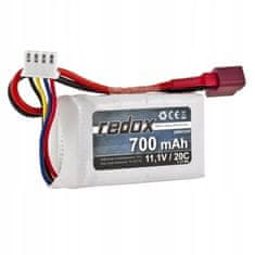 REDOX Balení Redox LiPo 11,1V 700mAh 20c baterie