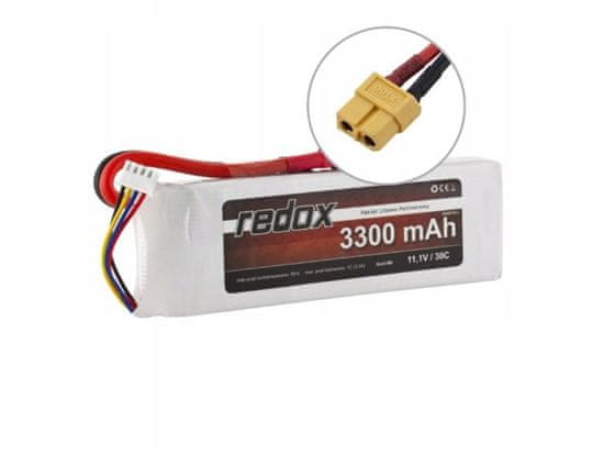 REDOX Balení Redox LiPo 11,1V 3300mAh 30c baterie