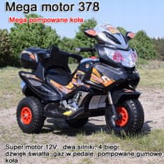 Super-Toys MEGA MOTOR 4 RYCHL., 2 SILNÉ 2 MOTORY, ZÁDA, POM