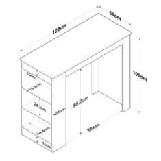 ASIR GROUP ASIR Jídelní stůl JA103 ořech bílý