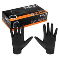 NEO Tools NEO TOOLS Nitrilové rukavice, černé, 100 kusů, L