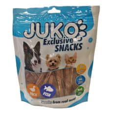 Juko Duck, cod &amp; vegetable Strips Snacks 250 g