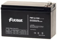 Fukawa olověná baterie FW 7,2-12 F1U do UPS APC/ AEG/ EATON/ Powerware/ 12V/ 7,2 Ah/ životnost 5 let/ Faston F1-4,7mm