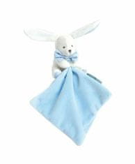 Kraftika Doudou dárková sada modrá - králíček s muchláčkem 10 cm