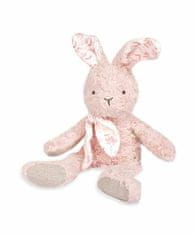 Kraftika Doudou růžový plyšový králík z bio bavlny 25 cm