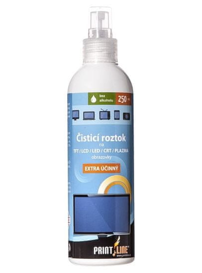 PrintLine Čistící sprej 250 ml - pro obrazovky LCD/CRT