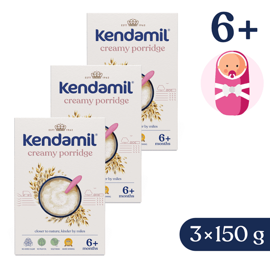 Kendamil mléčná krémová ovesná kaše 3x 150 g