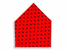 Šátek Ferda, černý puntík na červené