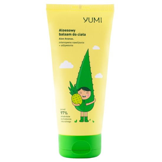 Yumi Aloe & Pineapple Balsam - hydratační tělové mléko s vůní ananasu, 200ml